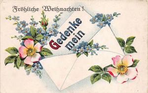 BG14857 flower letter gedenke mein   christmas weihnachten  germany