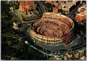 Roma The Colosseum Rome Italy  Elliptical Amphitheatre Attraction Postcard