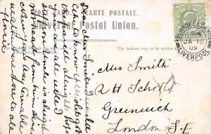 Painting by Wilkinson Booth Line Ship Postcard