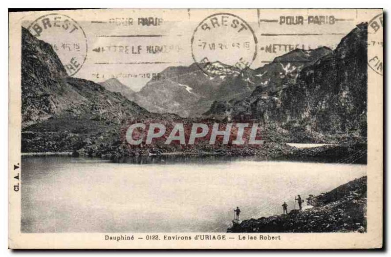 Old Postcard Dauphine Surroundings Uriage Lake Robert