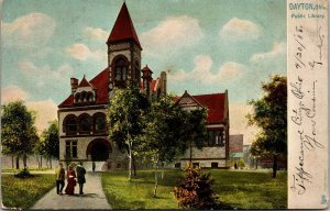Vtg Dayton Ohio OH Public Library pre-1908 Raphael Tuck Postcard