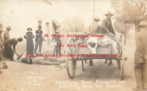 Mexico Border War, RPPC, Identifying & Collecting Dead Federals for Burial,Horne