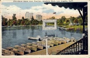 Band Stand from Pavilion - Los Angeles, California CA Postcard