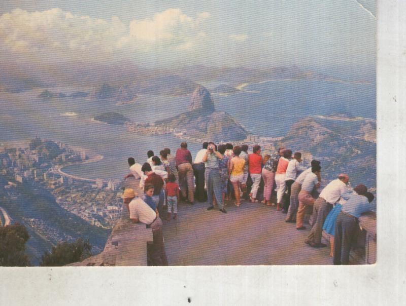 Postal 014449: Vista do Corcovado en Rio de Janeiro, Brasil