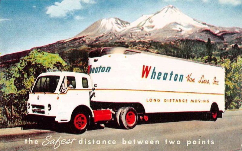 Bethlehem Pennsylvania Wheaton Van Lines Truck Advertising Postcard AA52292