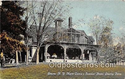 Mark Twain's Summer Home, Quarry Farm Elmira, NY, USA 1911 