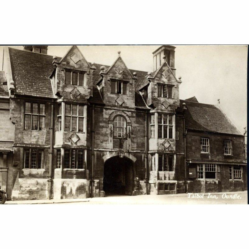 Real Photograph Postcard 'Talbot Inn, Oundle'