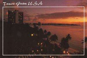 Guam Tumon Skyline Sunset