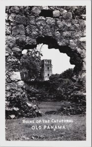Panama Ruins Of The Cathedral Old Panama Vintage RPPC C131