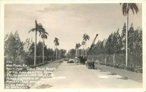 Autos 1935 Hurricane Disaster Damage Florida Royal Palms RPPC real photo 10668