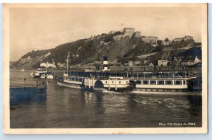 C. 1920 Koblenz Festung Ehrenbreitstein RPPC Postcard F144E