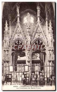 Old Postcard Cathedral Treguier