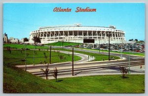 Atlanta Stadium  Georgia  Braves and Falcons  Postcard