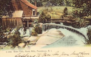 Water Falls, Hunts Mills - Providence, Rhode Island 1907 Postcard