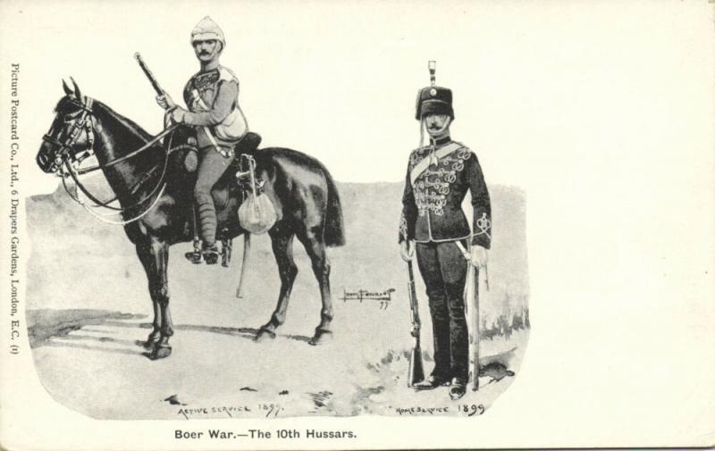 BOER WAR, The 10th Hussars, Active & Home Service (1899)