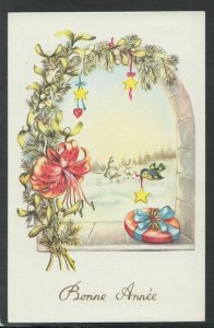 Greetings Postcard - Happy New Year - Bonne Annee    RS20744