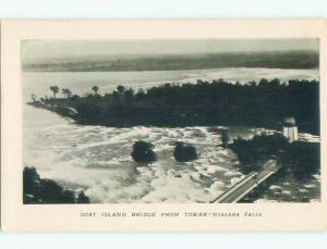 Unused Pre-1907 GOAT ISLAND BRIDGE Niagara Falls New York NY n5158