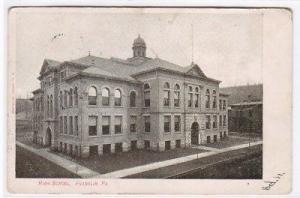 High School Franklin Pennsylvania 1907 postcard