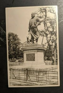 Mint Vintage Statue of Saigo Takamori Tokyo Japan RPPC Postcard