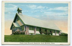 Chapel South Mountain Sanatorium Pennsylvania 1920s postcard