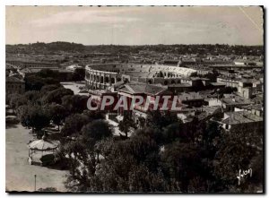 Modern Postcard Nimes Gard Esplanade Boulevard courthouse and Arenes