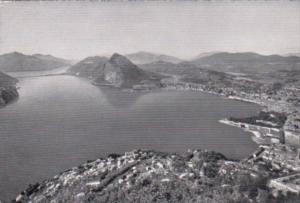 Switzerland Lugano Panorama Monte San Salvatore e Ponte di Melide Photo