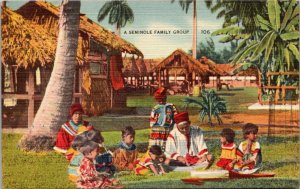 Seminole Indian Family Group Florida