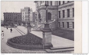 City Hall Plaza, Flower beds protected by Wheelock Fence Guard, Wright Wire C...