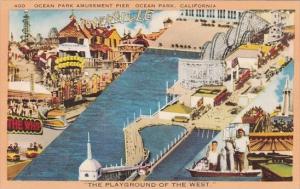 California Ocean Park Amusement Pier  1942