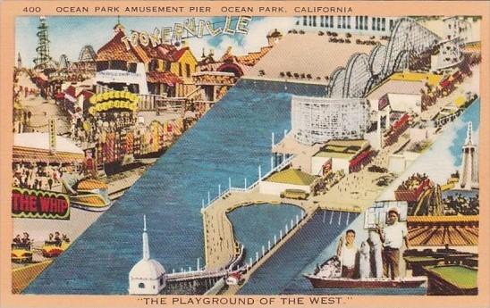 California Ocean Park Amusement Pier  1942