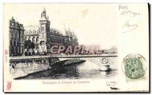 Old Postcard From Paris Conciergerie And Trade Tribunal