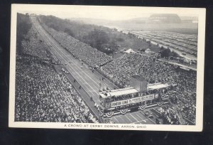 AKRON OHIO THE SOAP BOX DERBY CROWN RACING VINTAGE POSTCARD