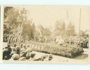 rppc Pre-1930 FAIRYLAND PARADE FLOAT GOING DOWN STREET AC7795