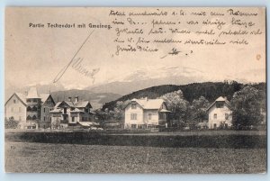 1910 Austria Vintage Postcard Game Techendorf Gmeineg Exterior View House Field