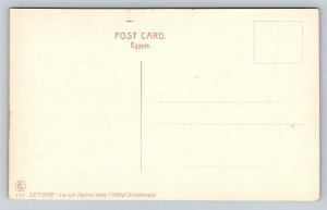 Cairo  Egypt  Kamel Street  Shephards Hotel   Postcard