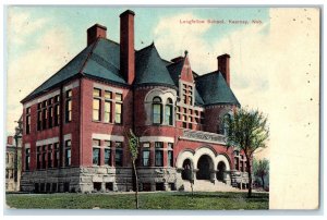 1910 Longfellow School Building Kearney Nebraska NE Posted Antique Postcard