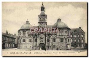 Old Postcard Saint Amand Les Eaux L & # 39Hotel City Old Prioress of the Bene...