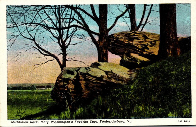 Virginia Fredericksburg Meditation Rock Mary Washington's Favorite Spot ...