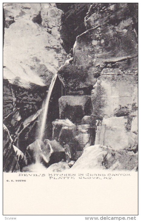 Devil's Kitchen In Grand Canyon, PLATTE CLOVE, New York, 1900-1910s (1)