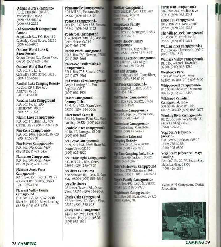 New Jersey Outdoor Guide  Brochure