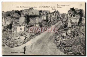 Bapaume - Ruins - we remember - Old Postcard