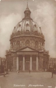 A802 Denmark Copenhagen Marmokirken Church RPPC vintage postcard