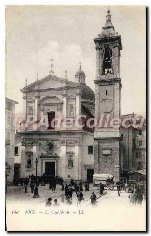 Postcard Old Nice La Cathedrale