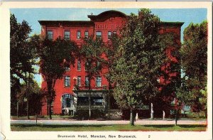 Brunswick Hotel Moncton New Brunswick Canada Postcard Standard View Card