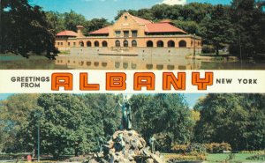 USA Greetings From Albany New York Vintage Postcard 07.49