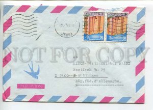 446817 Tunisia 1965 year airmail real posted to GERMANY
