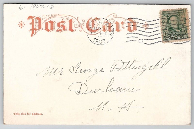 Lowell Mass Textile School 1907 Massachusetts Postcard L29