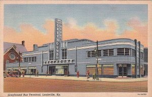 Postcard Greyhound Bus Terminal Louisville KY