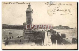 Old Postcard Marseille Le Phare Sainte Marie