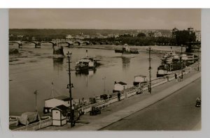 Germany - Dresden. Shipping Pier on the Elbe River  RPPC